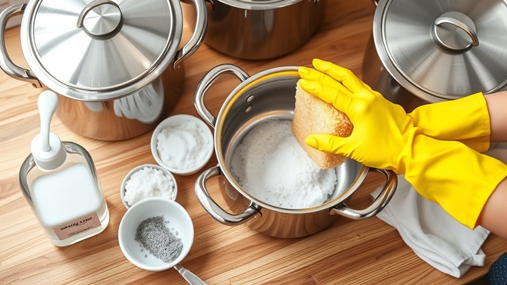 aluminum cookware cleaning steps