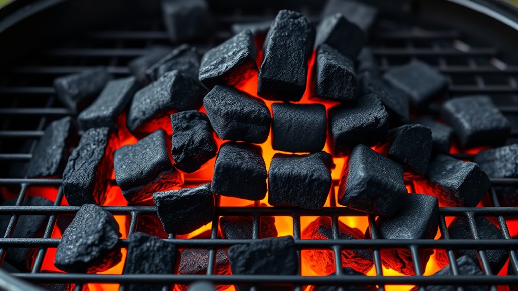 arrange coals for airflow