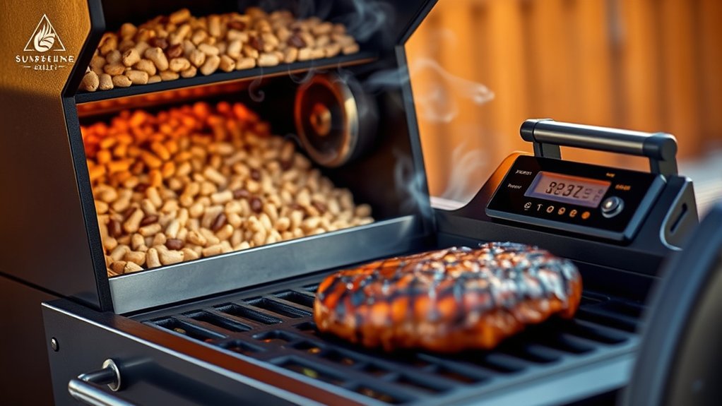 automated wood pellet cooking