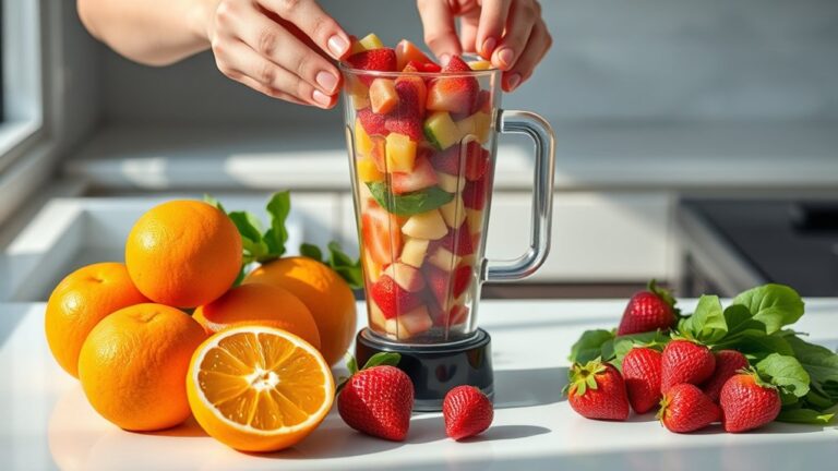blend fresh fruits smoothly
