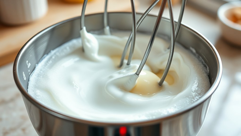 blender egg whites quickly