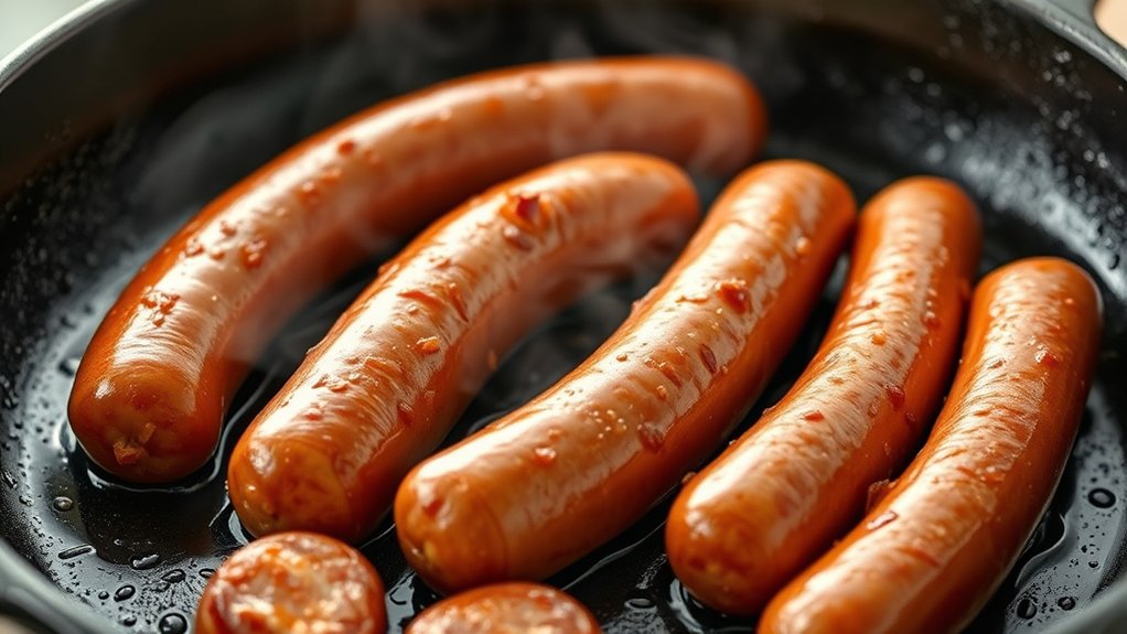 bring sausages to room temperature