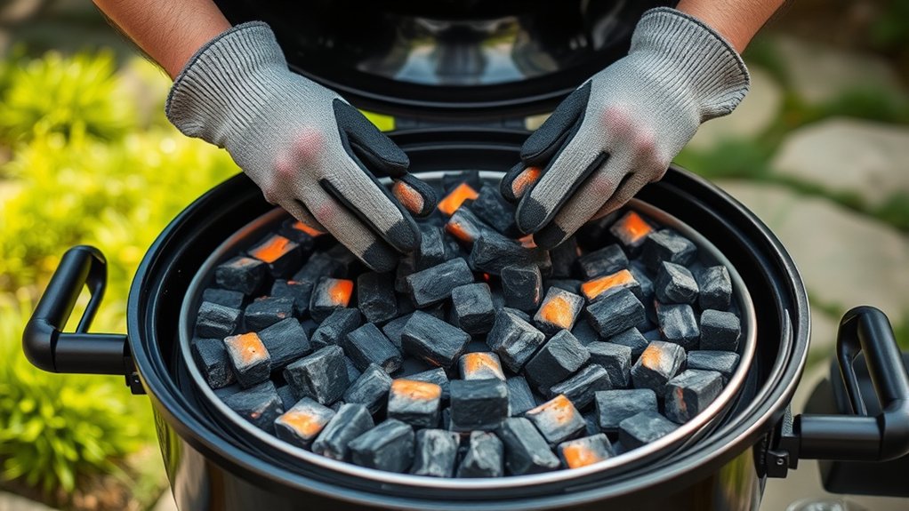charcoal amount for grilling