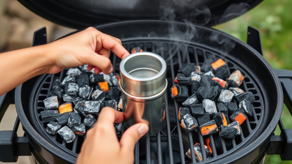 charcoal amounts for cooking