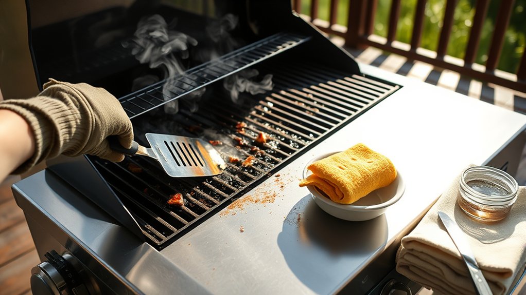 chemical free grill cleaning