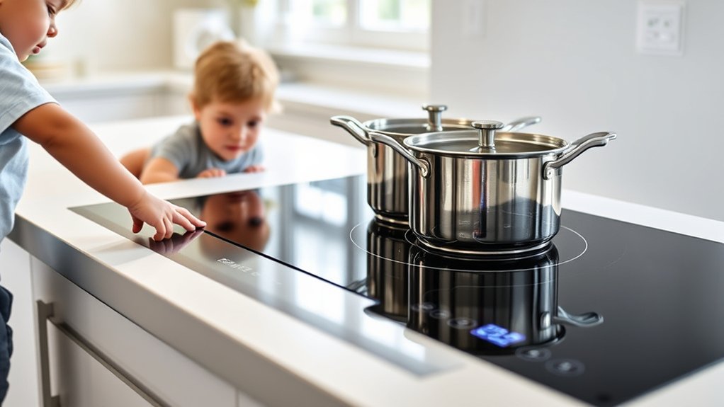child safe induction cooktops