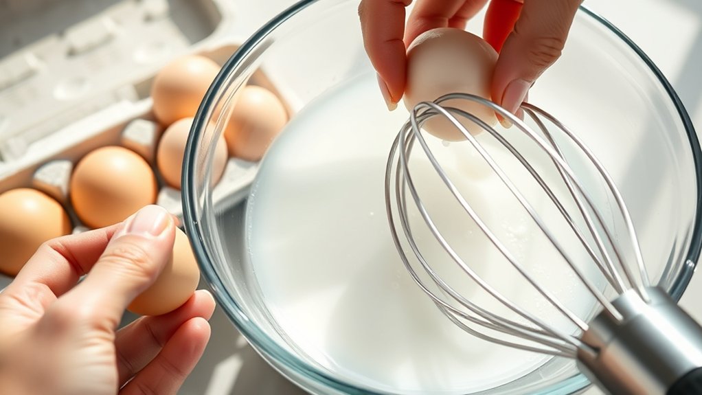 choose fresh large eggs