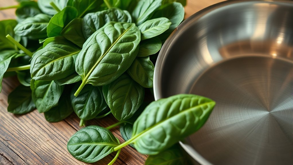 choose fresh vibrant spinach