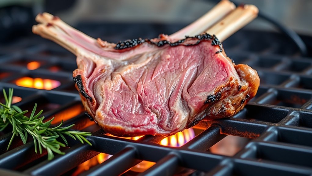 choose fresh well marbled lamb