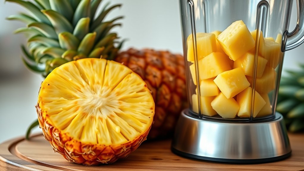 choose ripe juicy pineapple