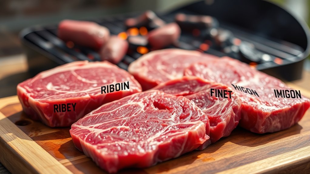 choose thick marbled cuts
