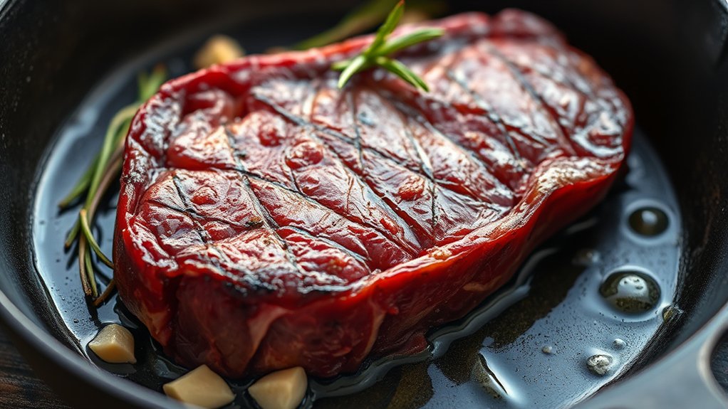 choose thick marbled steak