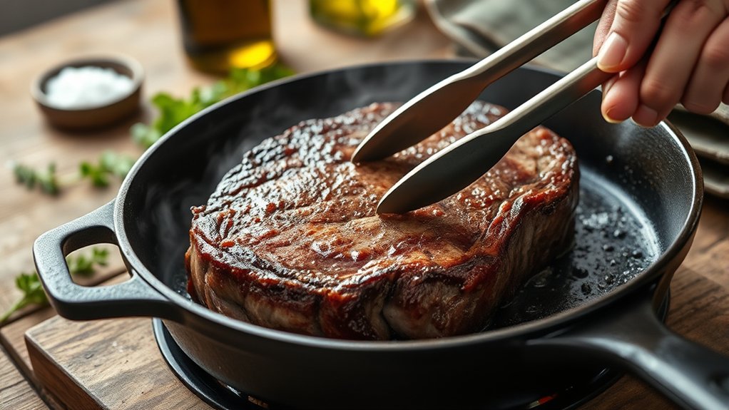 choose thick well marbled steak