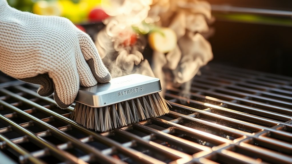 clean and dry grill immediately