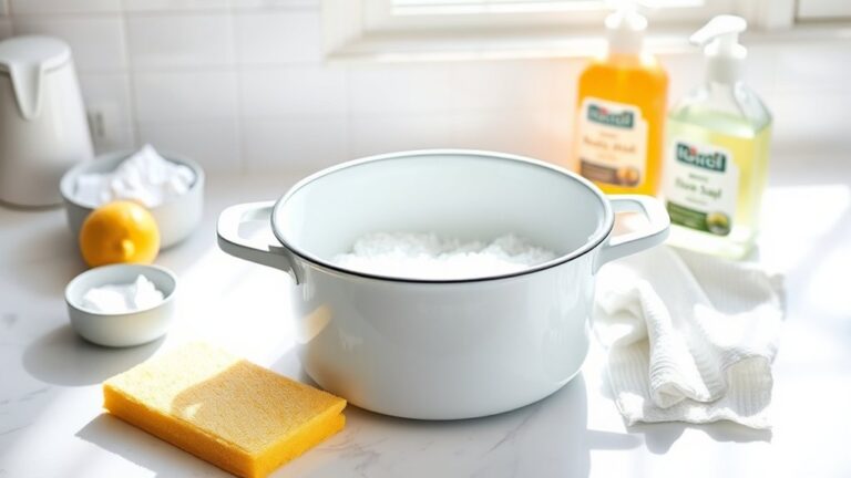clean enamel cookware easily