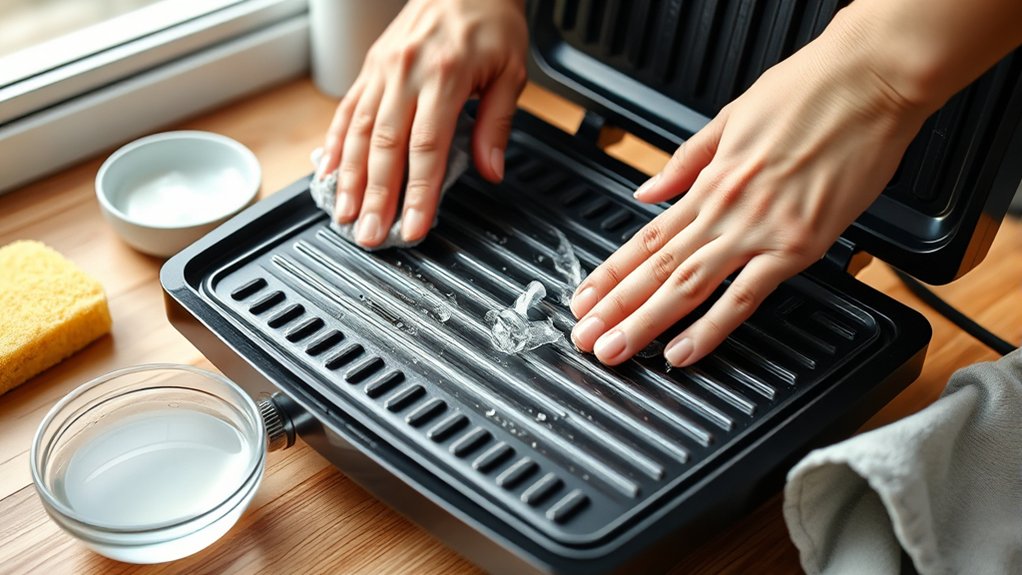 cleaning non removable plates