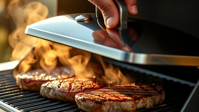 close grill during cooking