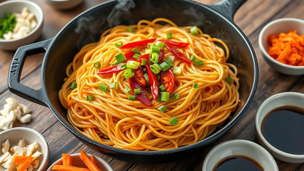 cook noodles until crispy