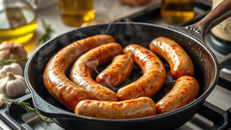 cook sausage in skillet