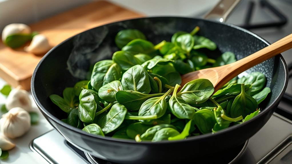 cook spinach quickly and easily