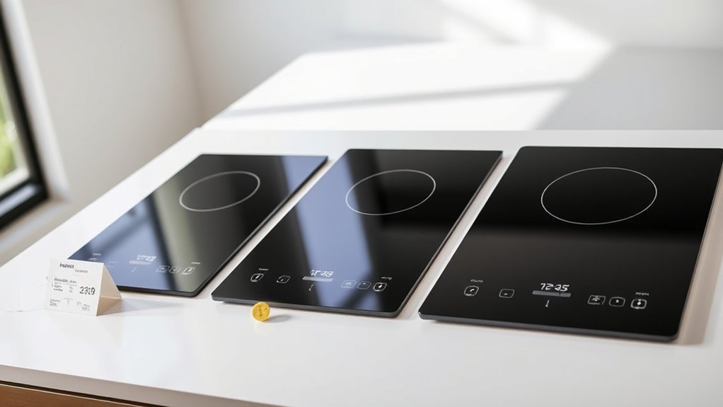 cooktop size influences cost