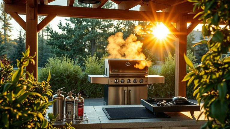 covered patio grilling safety