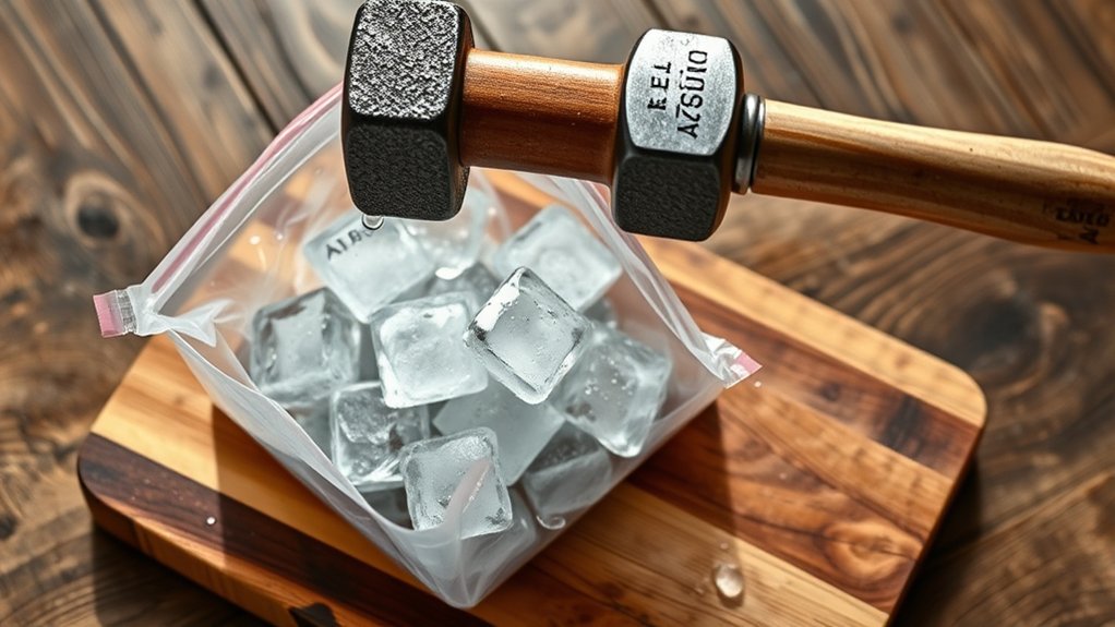 crushing ice without blender
