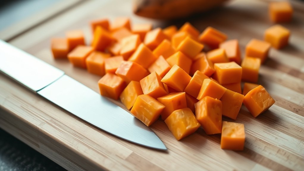 cut uniformly for even cooking