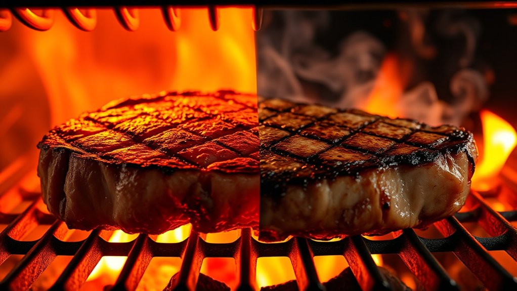 direct heat surface caramelization