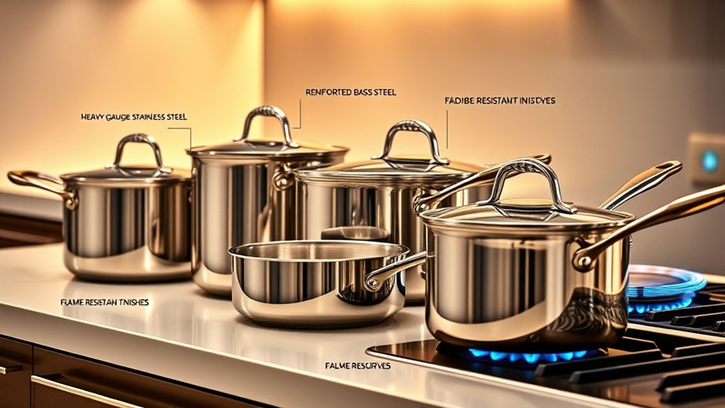 durable even heat gas cookware