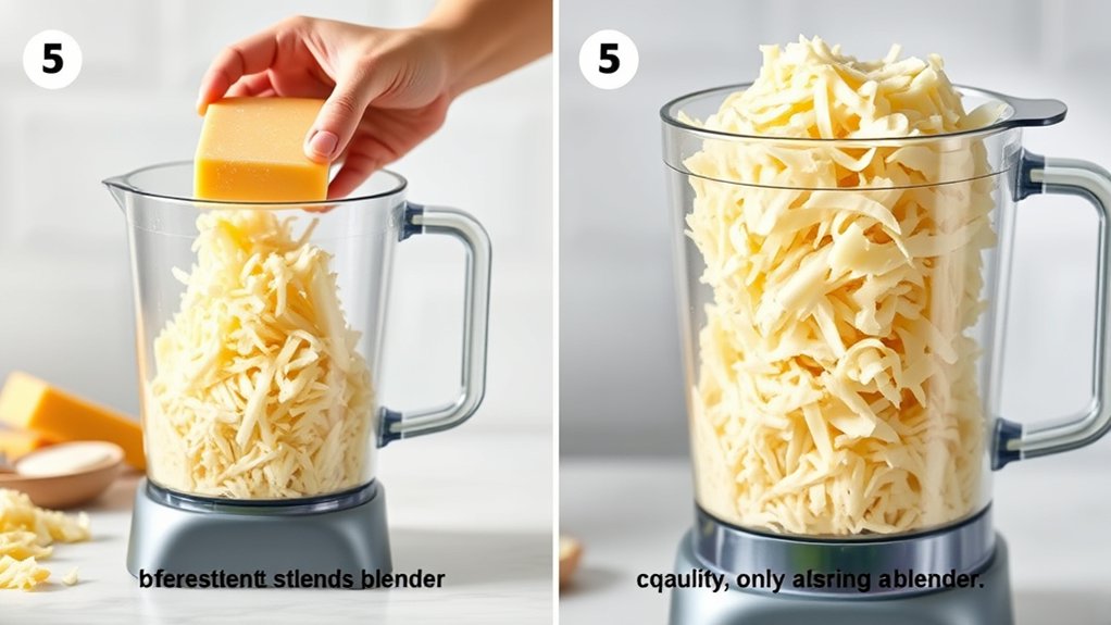 efficient uniform cheese shredding