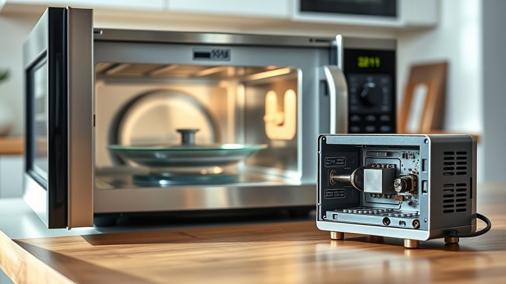 electromagnetic microwave cooking process