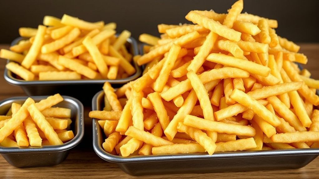 fries vary by size