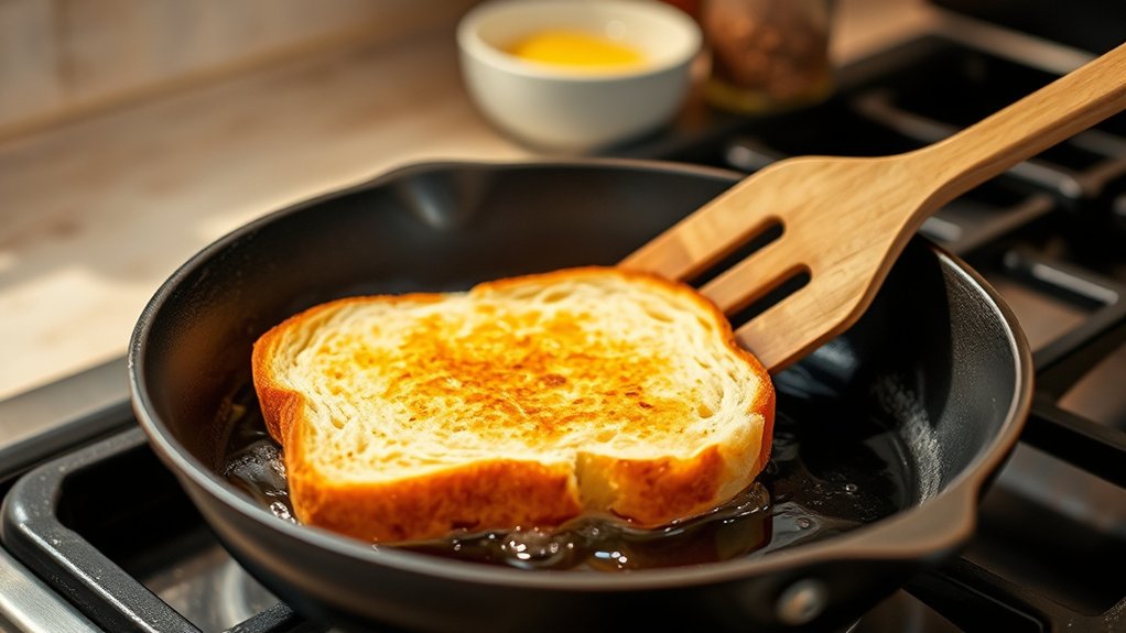 fry bread in pan