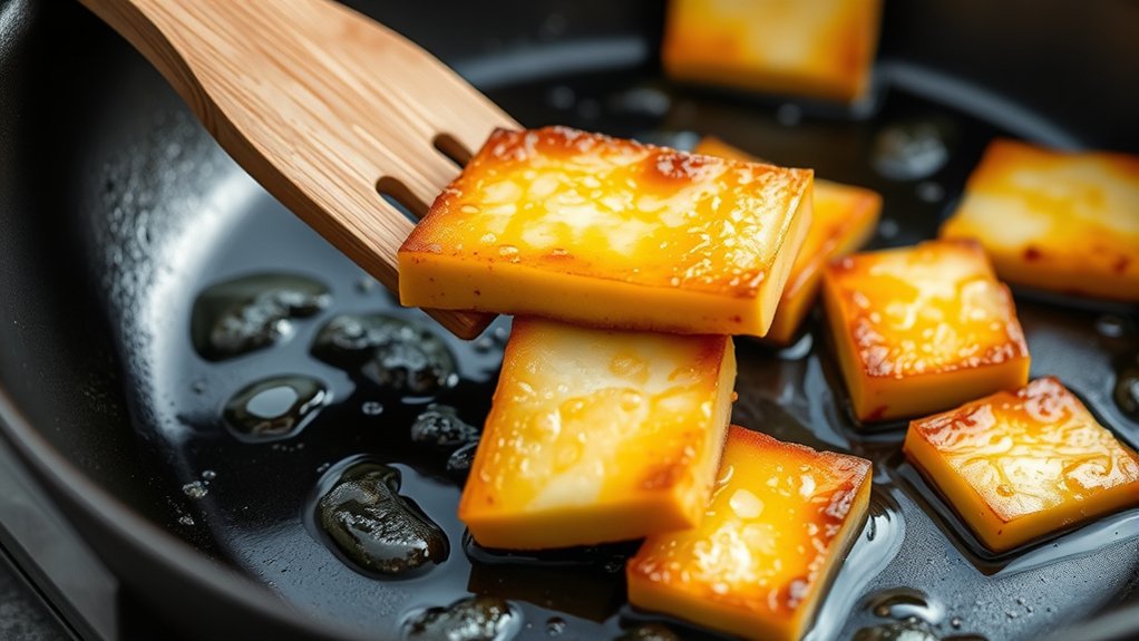 fry halloumi until golden
