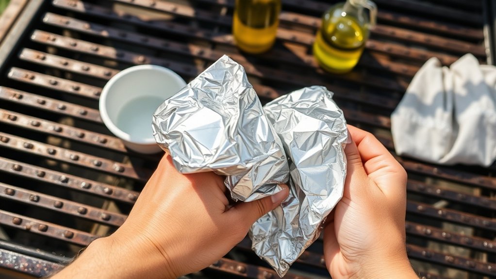 gather foil water oil
