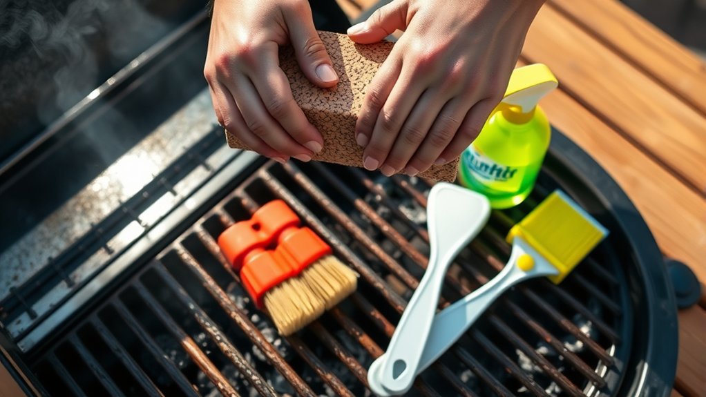 gather tools before cleaning