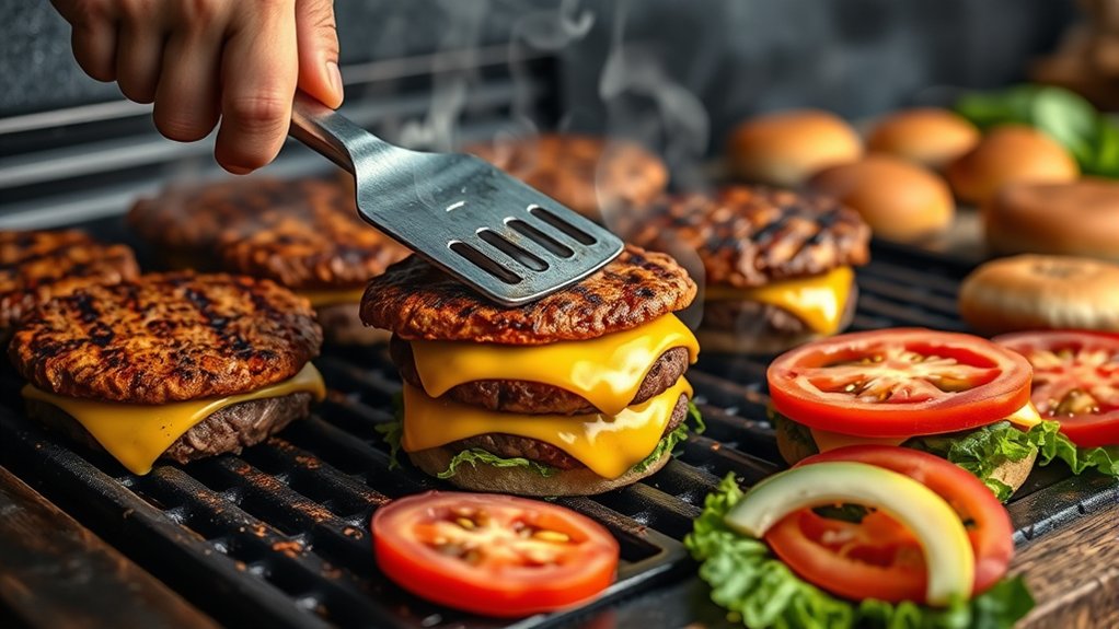 grill burgers quickly and deliciously