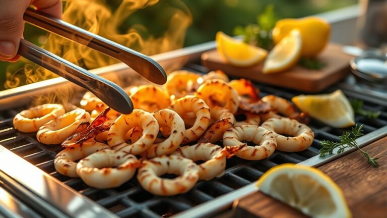 grill calamari in ten