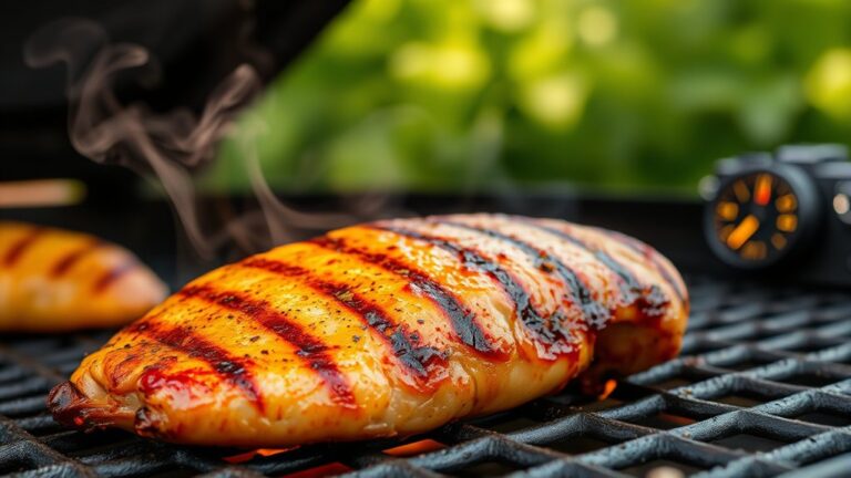 grill chicken at 75 c
