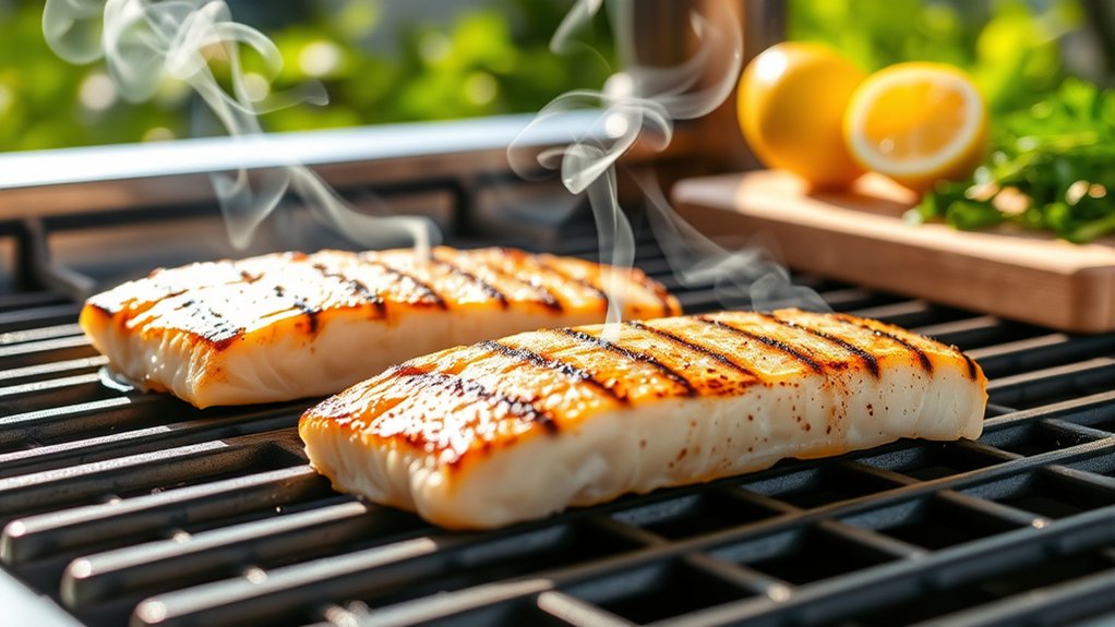 grill cod for minutes