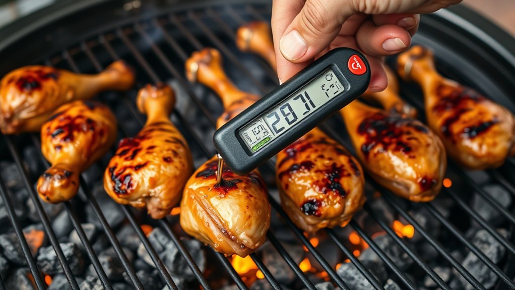 grill drumsticks properly time