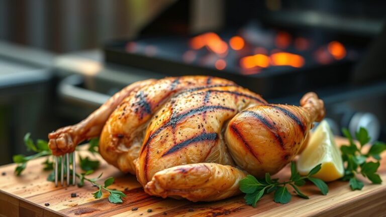 grill half chicken duration