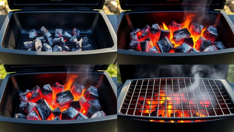 grill heating time steps