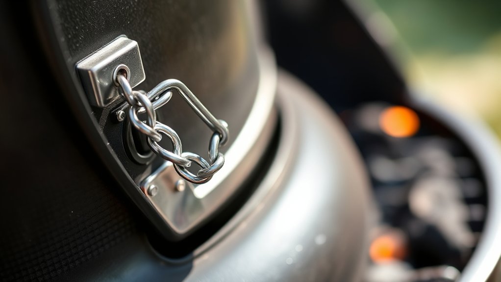 grill lid hinge limiter