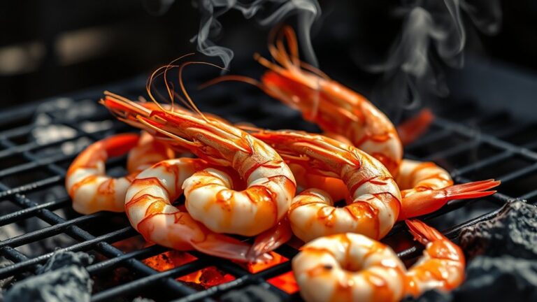 grill shell on shrimp