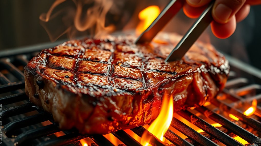 grill steak quickly high