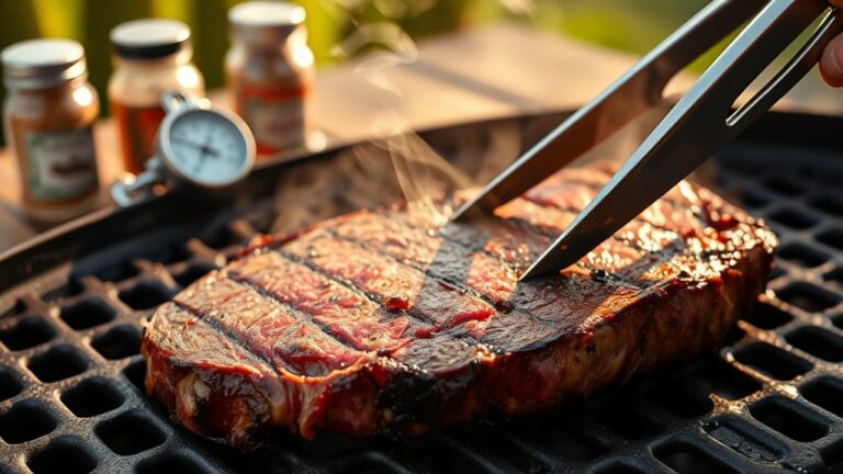 grill thick ribeye steak