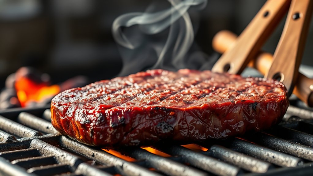 grill thick ribeye steak