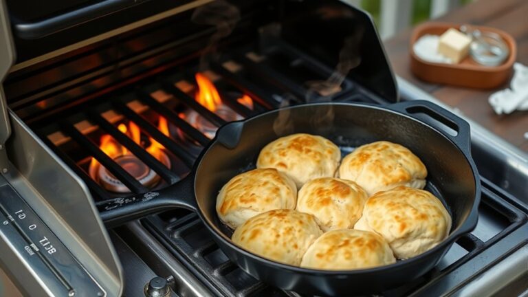 grilling biscuits on gas
